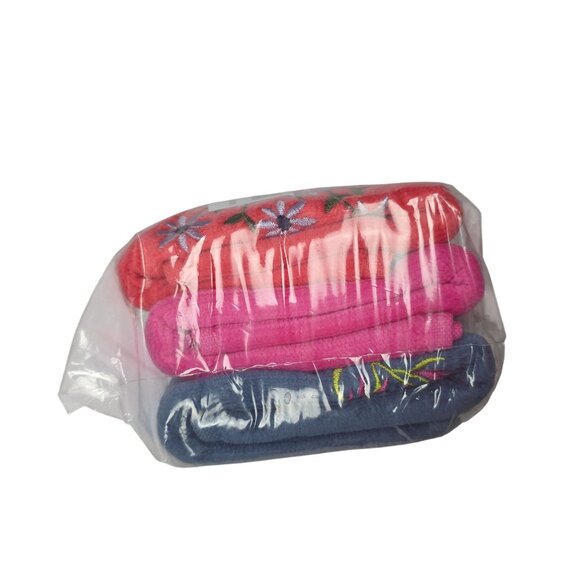 Georgiabags 100% Cotton Embroidered Hand Towels Set Of 3 NIP - Picture 6 of 7